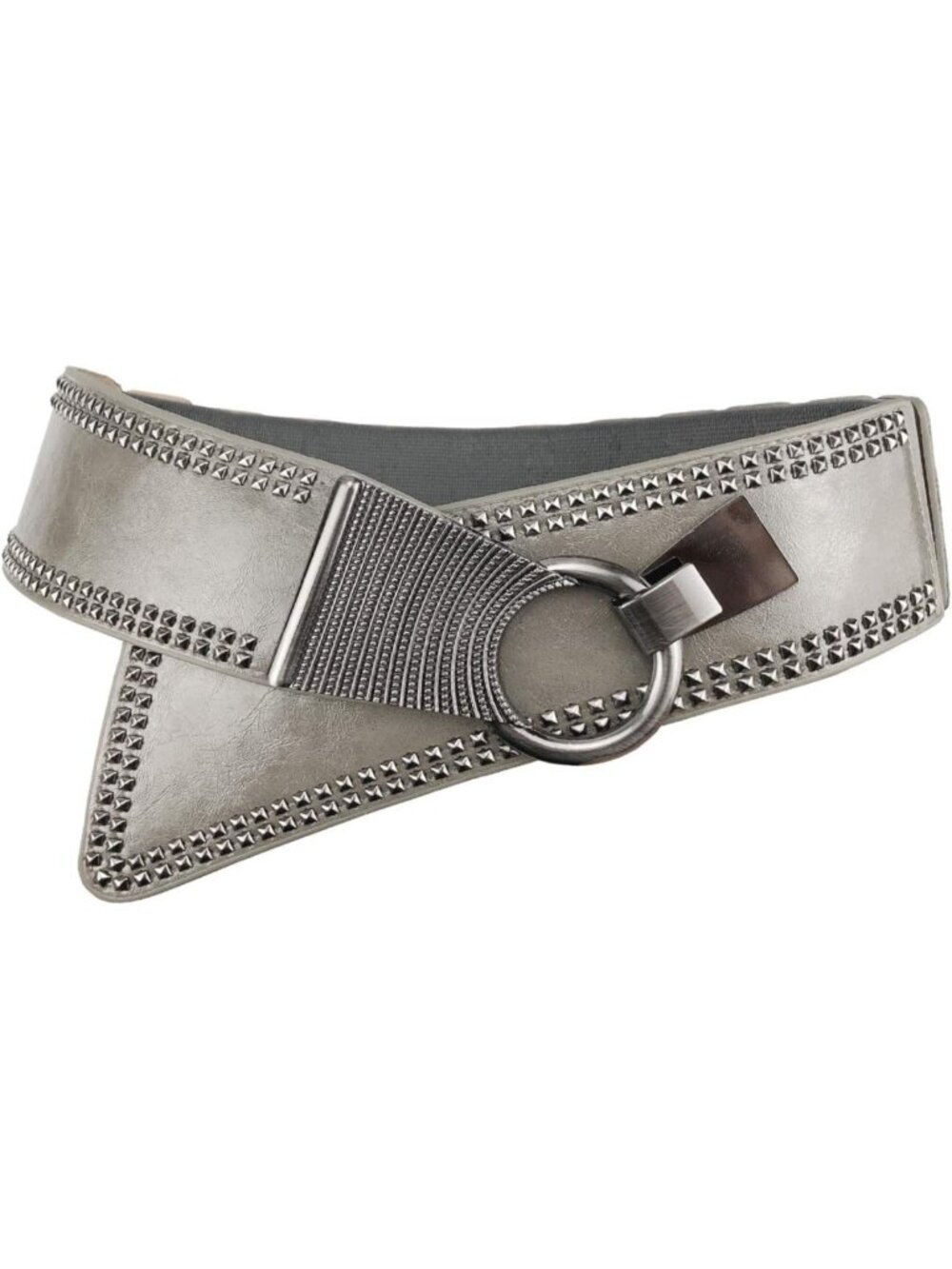 Vintage Wide Waist Belt for Women - Elastic Stretch Cinch Belt with Interlock